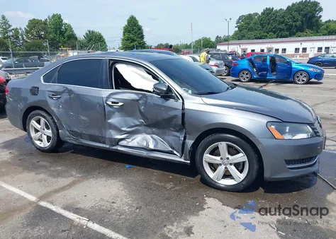 2013 Volkswagen Passat 2.0L Tdi Se из США, поврежденный, VIN 1VWBN7A33DC081735